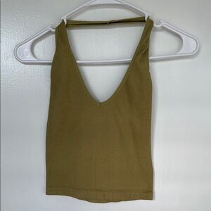 Olive Green Women's Sleeveless Top